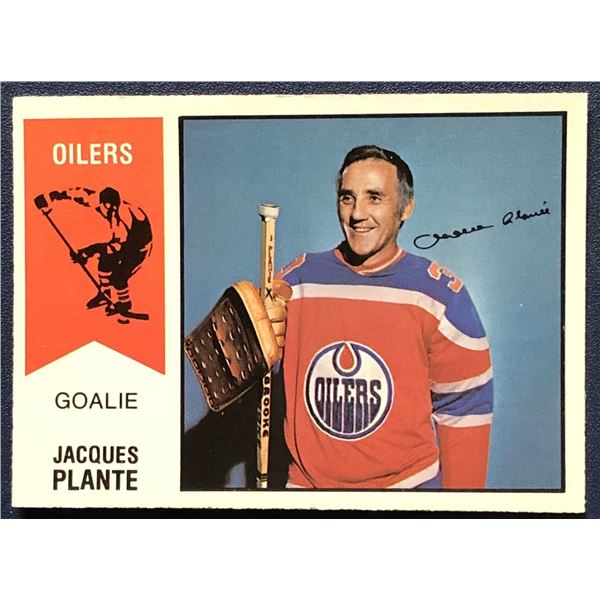 1973-74 O-PEE-CHEE JACQUES PLANTE (HOF)