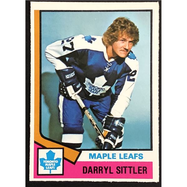 1974-75 O-PEE-CHEE DARRYL SITTLER (HOF)