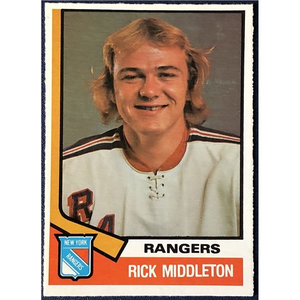 1974-75 O-PEE-CHEE RICK MIDDLETON (HOF) ROOKIE CARD