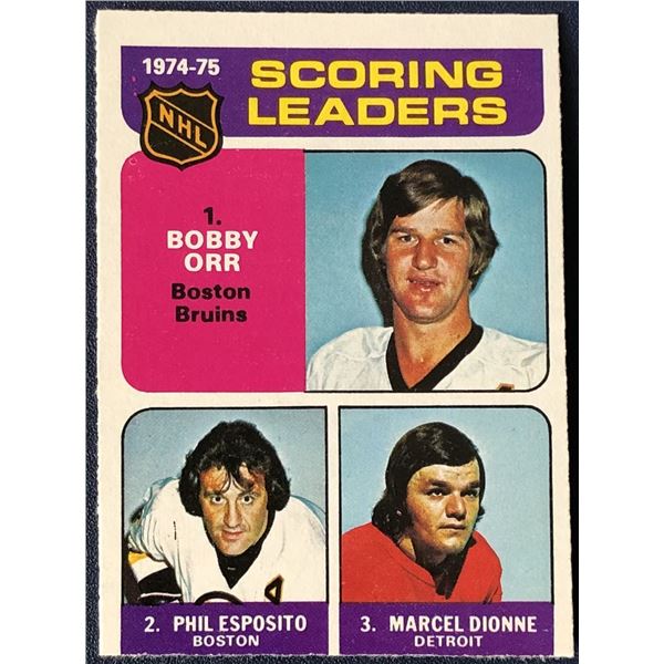 1975-76 O-PEE-CHEE BOBBY ORR/PHIL ESPOSITO (HOF) LL