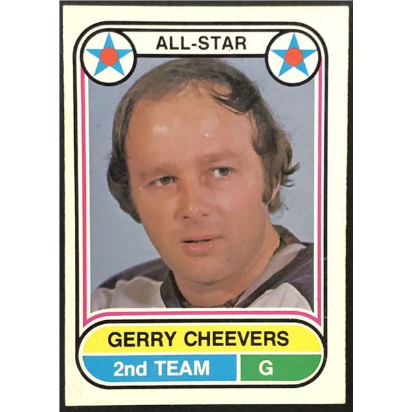 1975-76 O-PEE-CHEE WHA Gerry Cheevers (HOF)