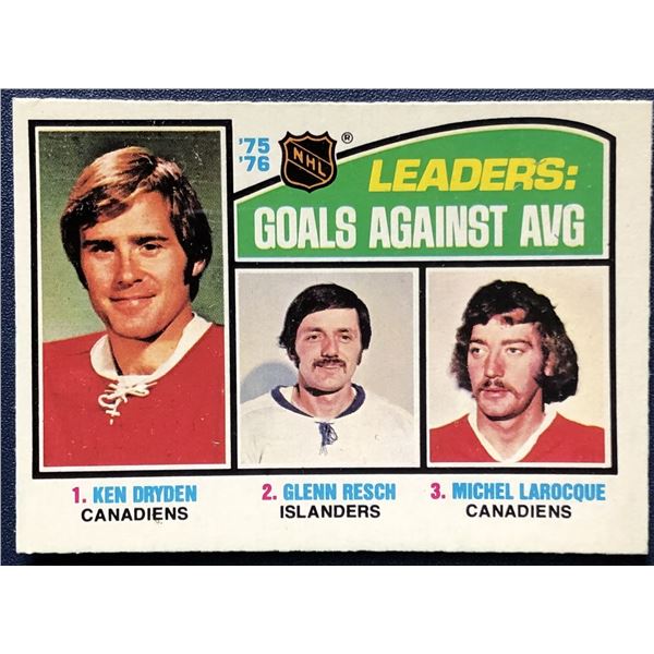 1976-77 O-PEE-CHEE KEN DRYDEN (HOF) LL