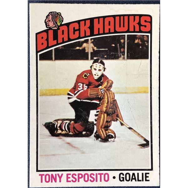 1976-77 O-PEE-CHEE TONY ESPOSITO (HOF)