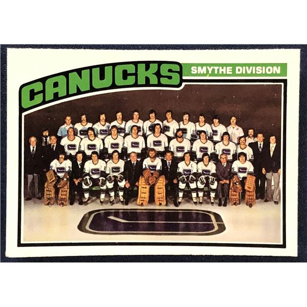 1976-77 O-PEE-CHEE VANCOUVER CANUCKS