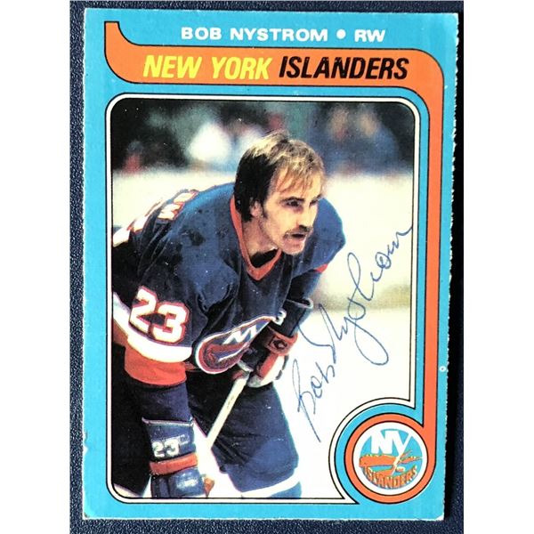1979-80 O-PEE-CHEE BOB NYSTROM SIGNED