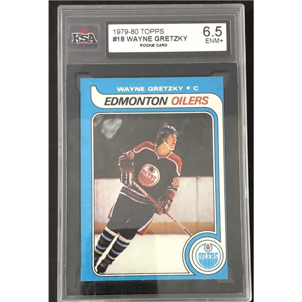 1979-80 TOPPS WAYNE GRETZKY (HOF) KSA 6.5 ROOKIE CARD