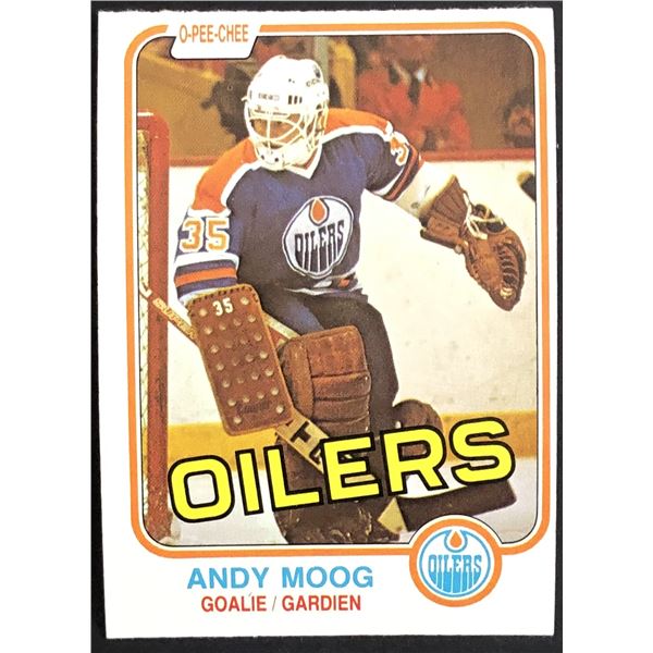 1981-82 O-PEE-CHEE ANDY MOOG ROOKIE CARD