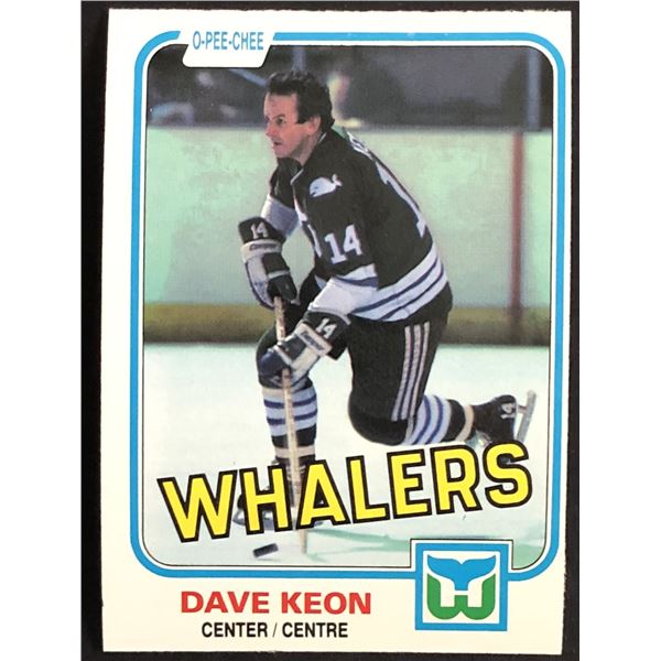 1981-82 O-PEE-CHEE DAVE KEON (HOF)