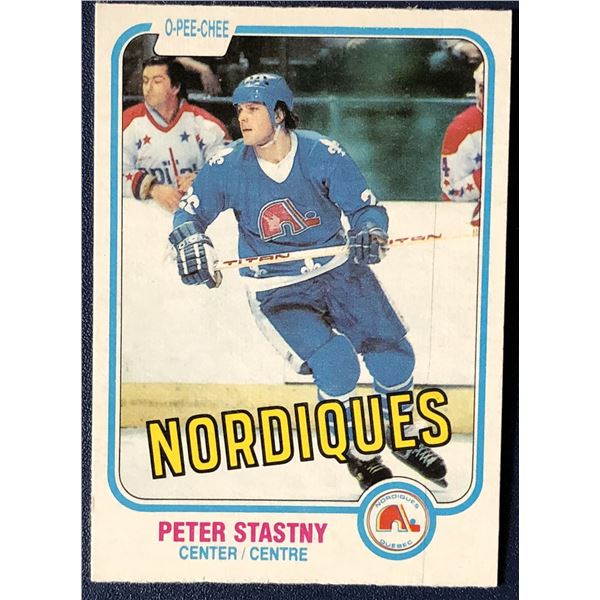1981-82 PETER STASTNY (HOF) ROOKIE CARD