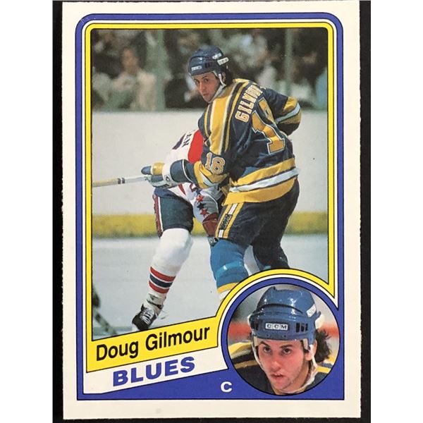 1984-85 O-PEE-CHEE DOUG GILMOUR (HOF) ROOKIE CARD