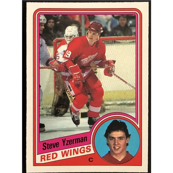 1984-85 O-PEE-CHEE STEVE YZERMAN (HOF) ROOKIE CARD