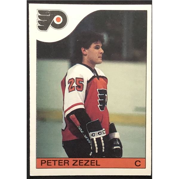 1985-86 OPC PETER ZEZEL ROOKIE CARD