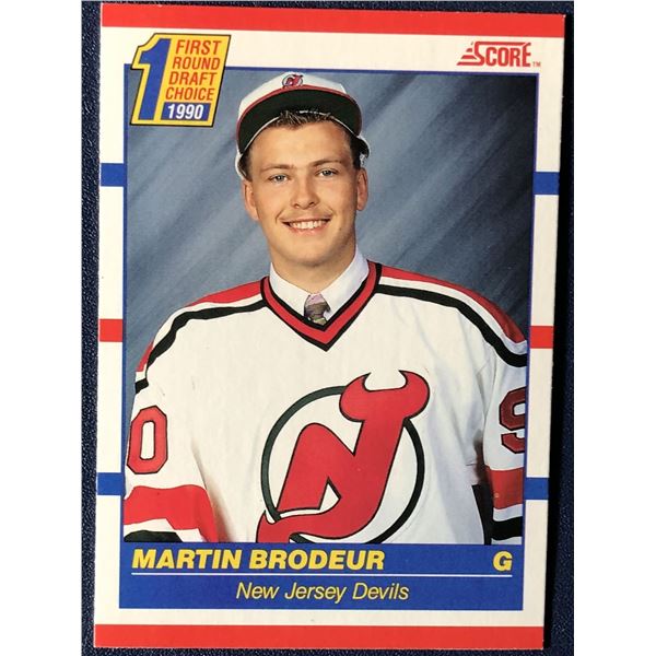 1990 SCORE MARTIN BRODEUR (HOF) ROOKIE CARD