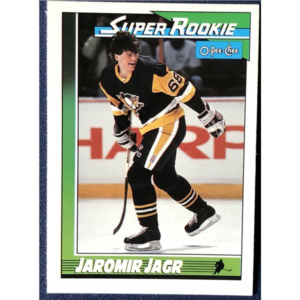 1991-92 O-PEE-CHEE JAROMIR JAGR(HOF) ROOKIE CARD