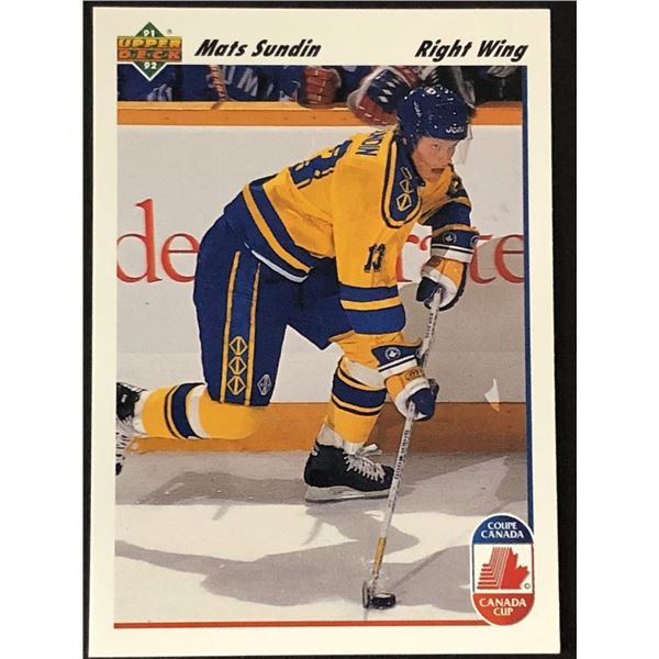 1992-93 UPPER DECK MATS SUNDIN (HOF)