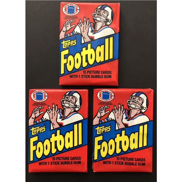 1982 TOPPS NFL wax packs (3)