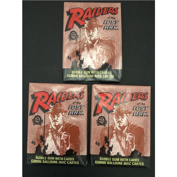 1981 O-PEE-CHEE RAIDERS OF THE LOST ARK WAX PACKS (3)