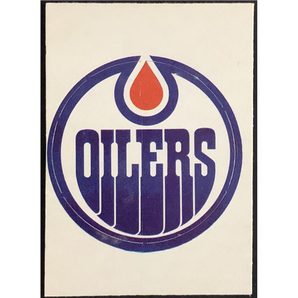 1972-73 O-PEE-CHEE TEAM LOGOS STICKER INSERT - EDMONTON