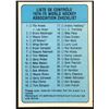 Image 1 : 1974-75 O-PEE-CHEE CHECKLIST