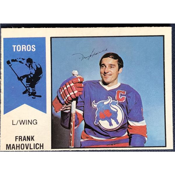 1974-75 O-PEE-CHEE FRANK MAHOVLICH (HOF)