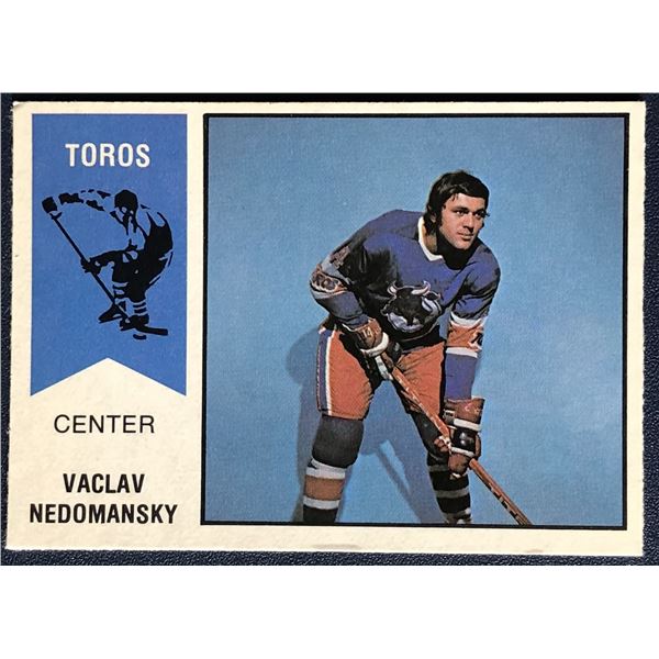 1974-75 O-PEE-CHEE VACLAV NEDOMANSKY (HOF) ROOKIE CARD