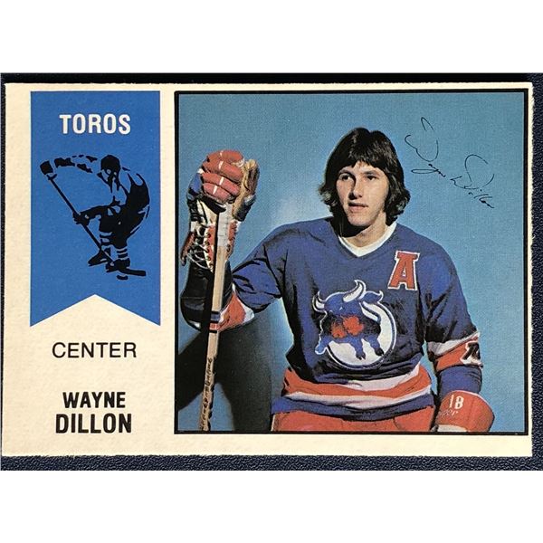 1974-75 O-PEE-CHEE WAYNE DILLON ROOKIE CARD