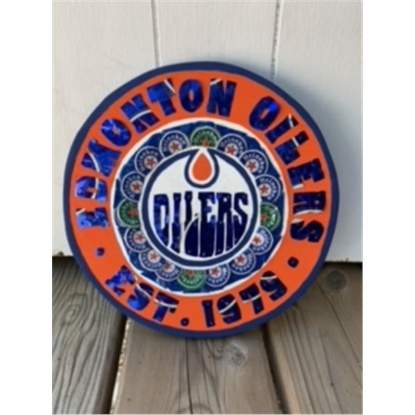 EDMONTON OILERS LOGO BOTTLECAP ART