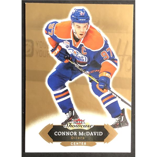 2016-17 FLEER SHOWCASE CONNOR McDAVID ROOKIE CARD