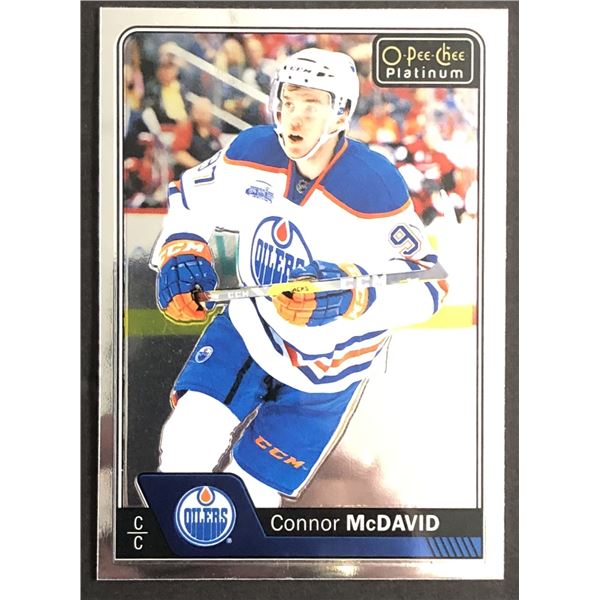 2016-17 O-PEE-CHEE PLATINUM CONNOR McDAVID ROOKIE CARD