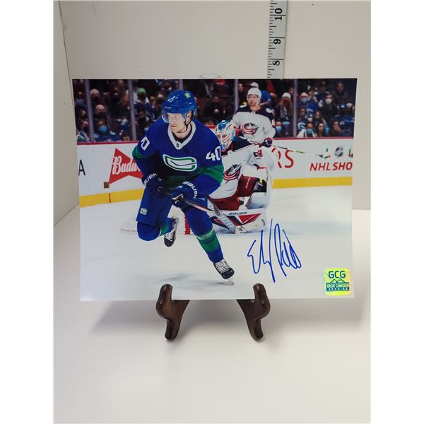 Signed Elias Pettersson  8"x10" Photo