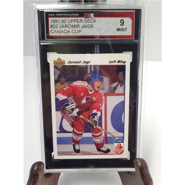 KSA | 1991-92 Upper Deck | 9 MINT | #20 Jaromir Jagr | Canada Cup