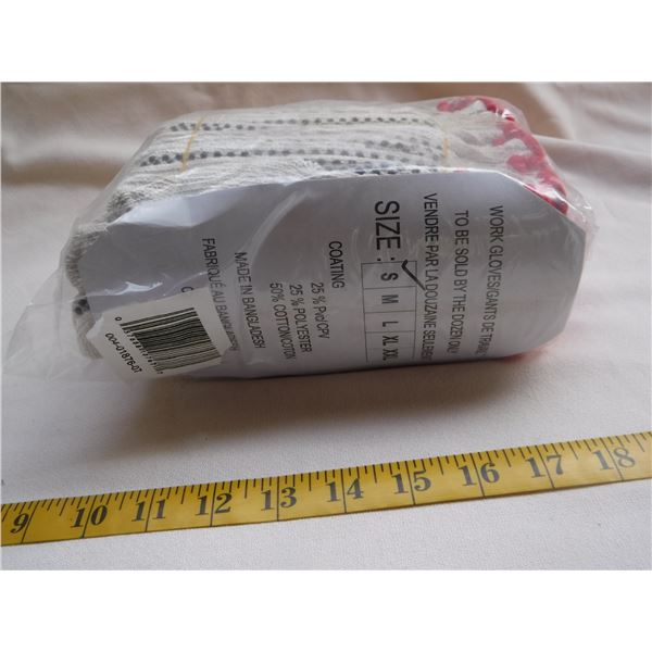 12 Pairs of Work | Garden Gloves | Size Small | New