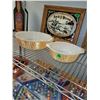 Image 2 : Set of 2 Peach Iridescent Serving Bowls | Vintage | Anchor Hocking