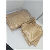 Image 1 : Embossed | Gold Tablecloth w/ Many Matching Napkins