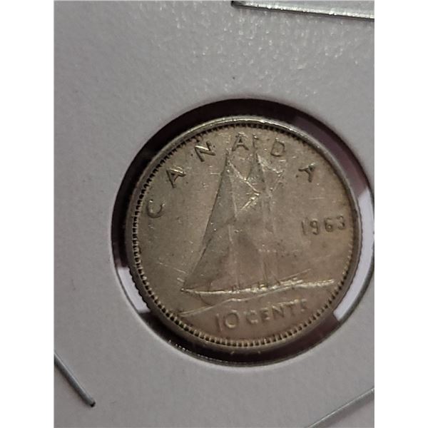 1962 | Silver | Canada Dime | 2x2 Flip