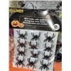 Image 2 : Lot of Hallowe'en Party Decorations | Black Cloth Spider Tablecloth +