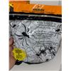 Image 4 : Lot of Hallowe'en Party Decorations | Black Cloth Spider Tablecloth +