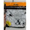 Image 5 : Lot of Hallowe'en Party Decorations | Black Cloth Spider Tablecloth +