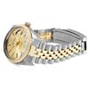Image 4 : Rolex Mens Two Tone Champagne Index Yellow Gold Fluted Bezel Datejust With Rolex