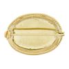 Image 3 : Vintage 9k Gold Oval Bezel Polished Natural Amethyst Twisted Wire Frame Brooch