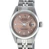 Image 1 : Rolex Ladies Stainless Steel Salmon Dial 26MM Wristwatch Oyster Perpetual With J