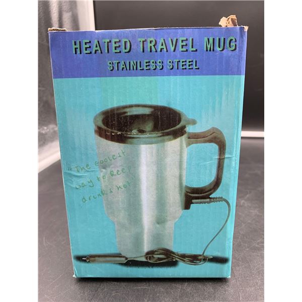 Heated Travel Mug-Stainless Steel