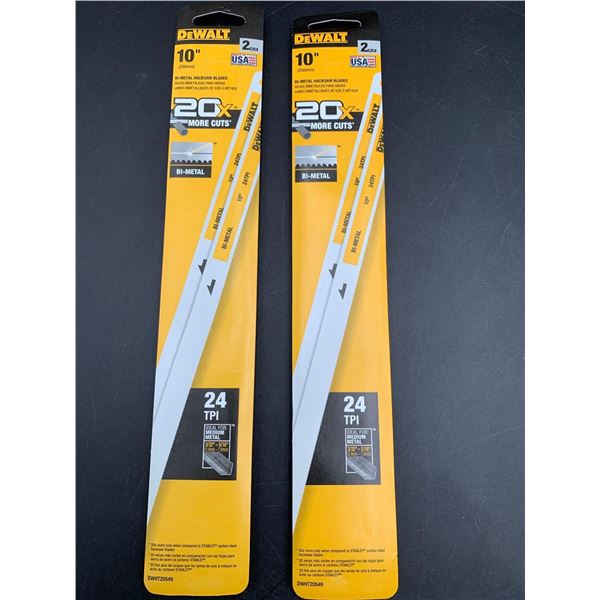 DeWalt 10in Bi-Metal Hacksaw Blades (2ct)