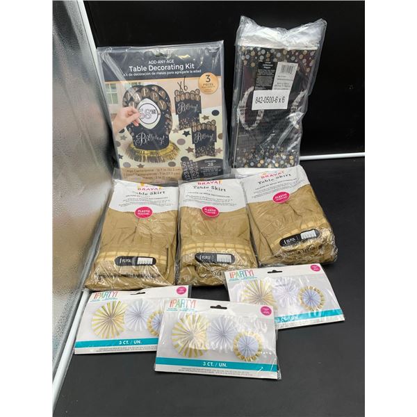 Lot of Assorted Celebration Pary Supplies