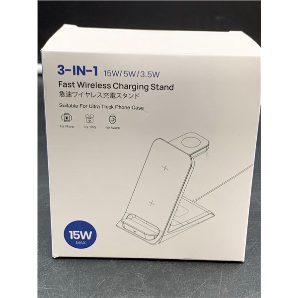 3-in-1 Fast Wireless Charging Stand (15w/5w/3.5w)
