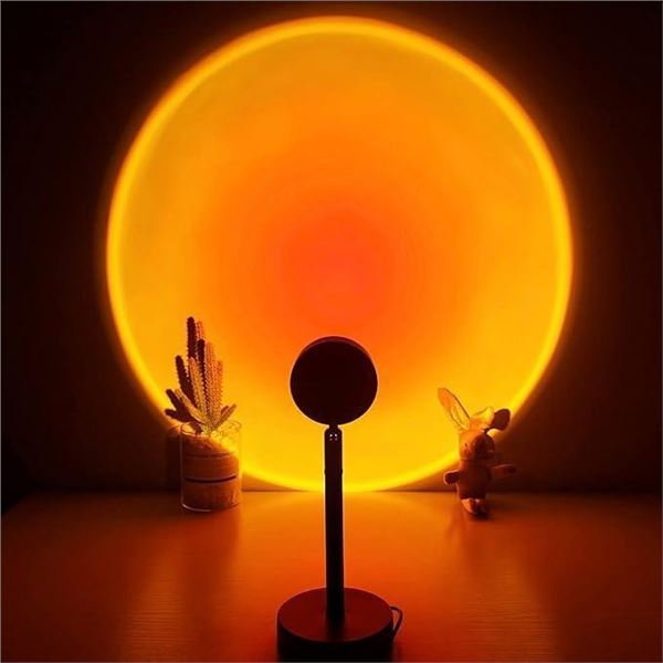 Sunset Lamp, Projector Sunset Light 180 Degree Rotation Projection LED Night Light