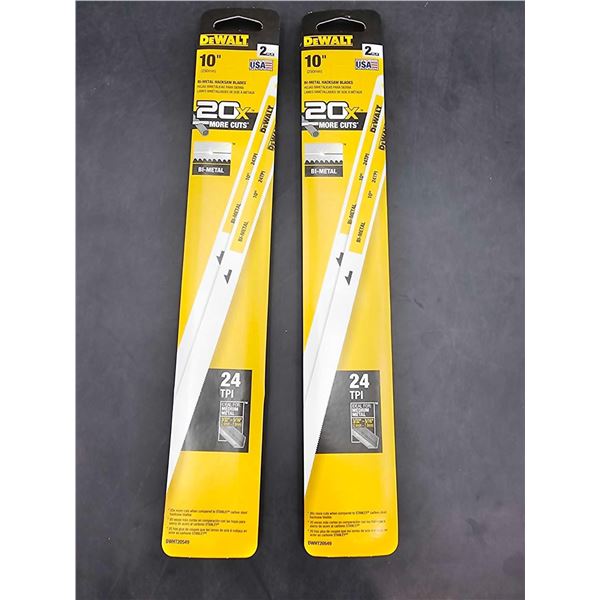 DeWalt 10in Bi-Metal Hacksaw Blades (2 x 2)