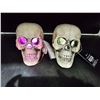 Image 1 : Skull Indoor Decor with Color-Changing Lights (2ct)