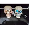 Image 4 : Skull Indoor Decor with Color-Changing Lights (2ct)