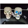 Image 5 : Skull Indoor Decor with Color-Changing Lights (2ct)